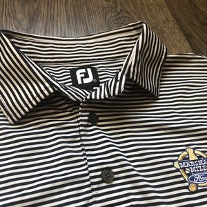 FootJoy x Ford | Striped & Embroidered Golf Polo